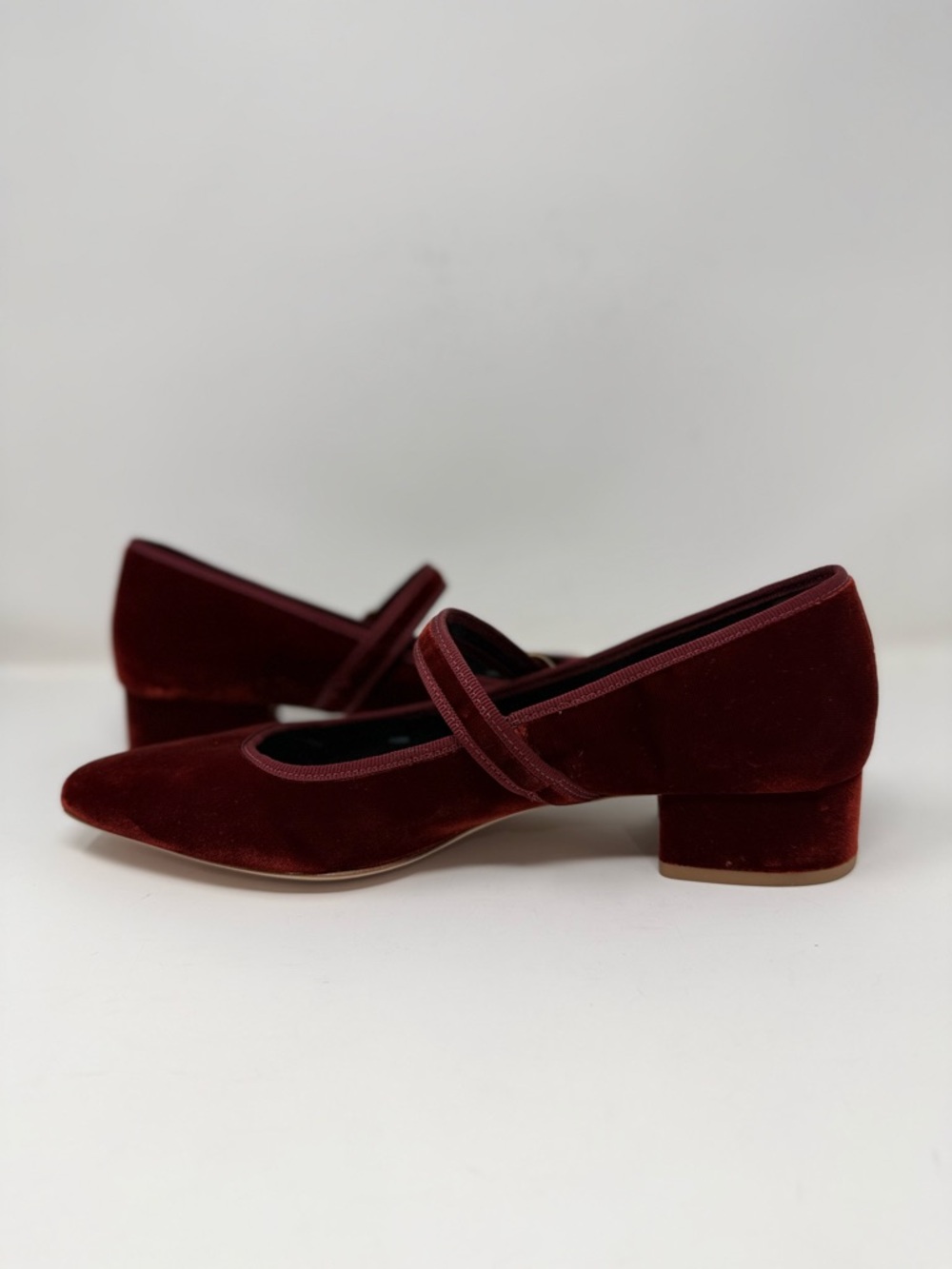 New Veronica Beard Cade Velvet Mary Jane Ballet Pump Sz 10 - Picture 11 of 13